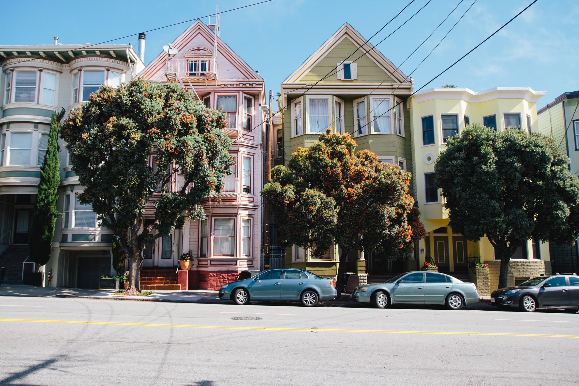 different color houses