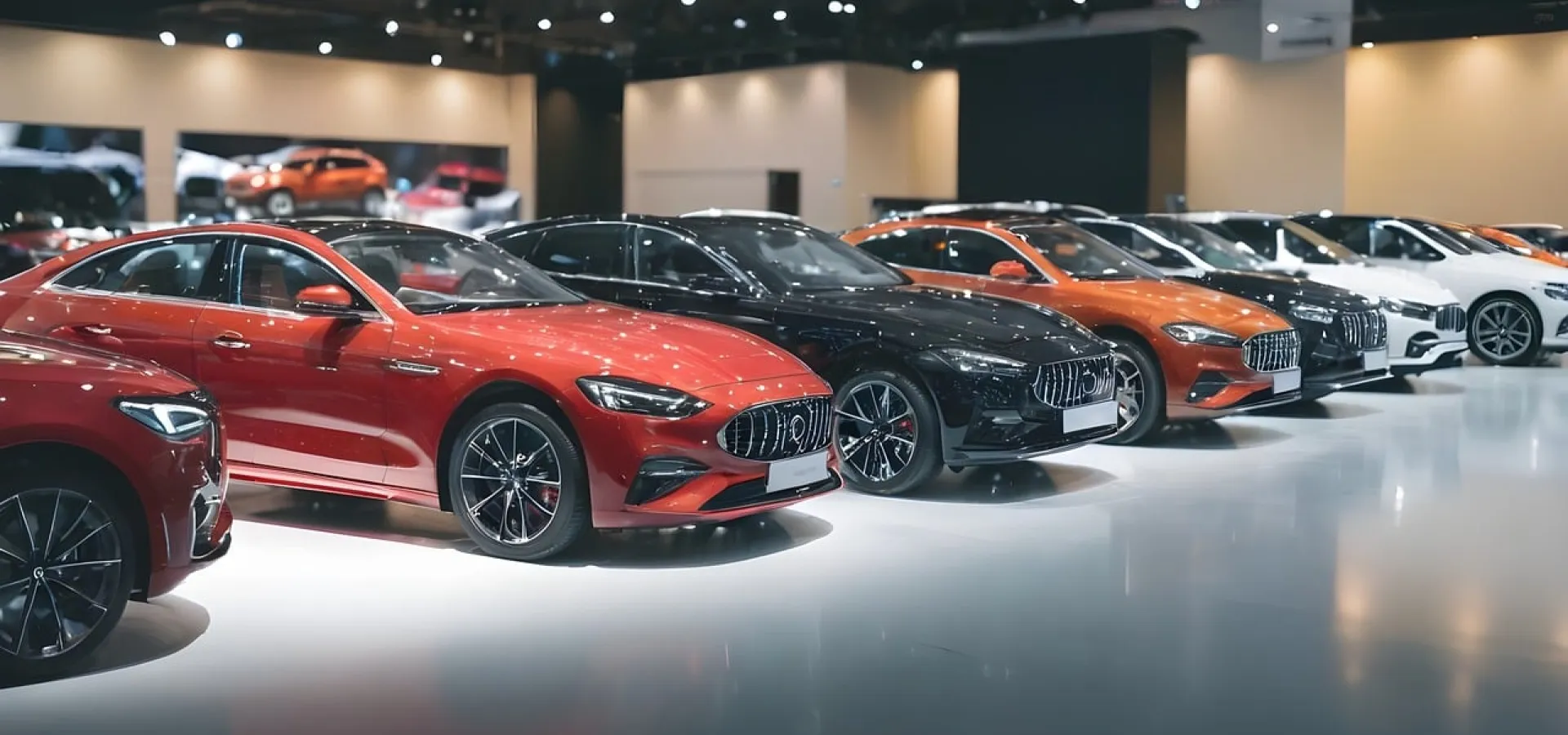 Dealership shows new cars