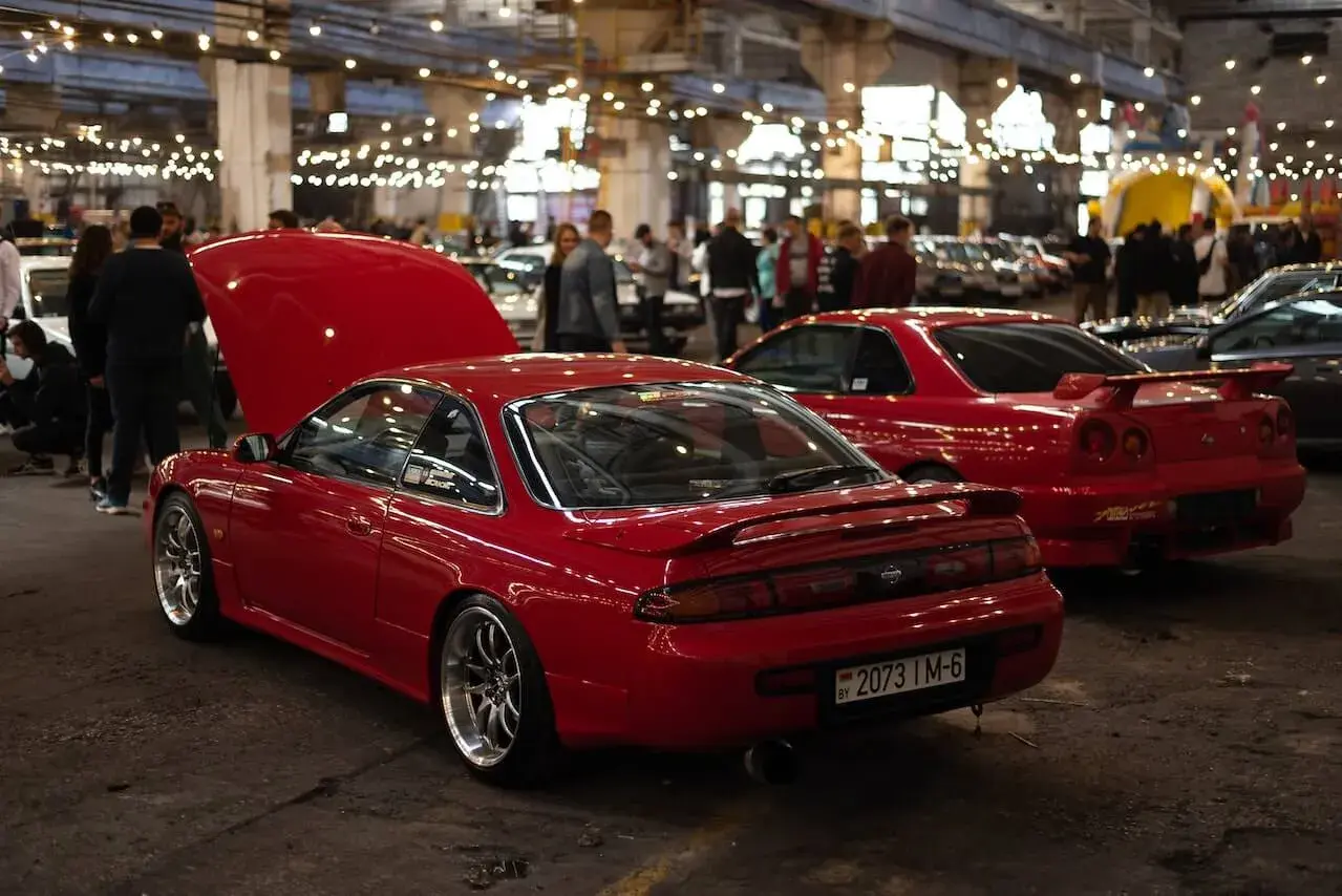 Cars Parked on a Car Show Cars Parked on a Car Show
