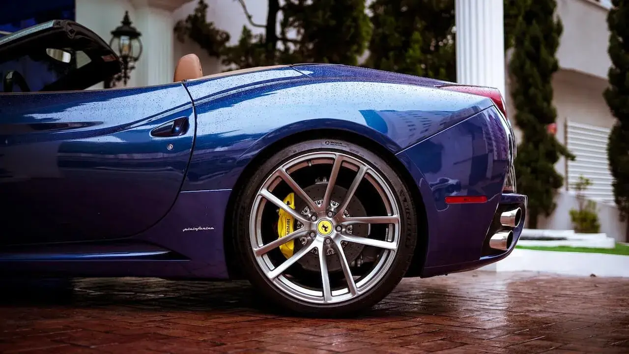 Close-up of a Ferrari California Close-up of a Ferrari California