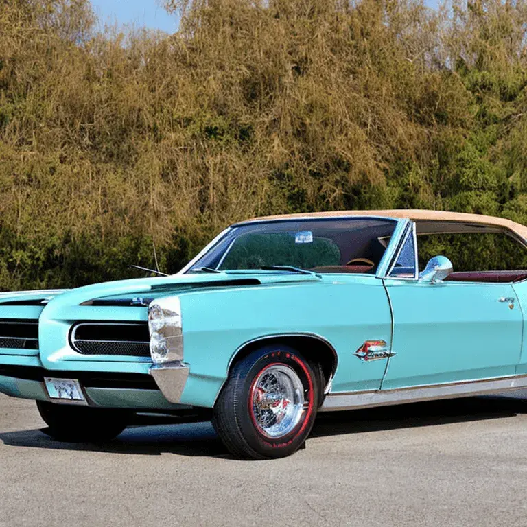 Light Blue Pontiac GTO - 1964 Light Blue Pontiac GTO - 1964
