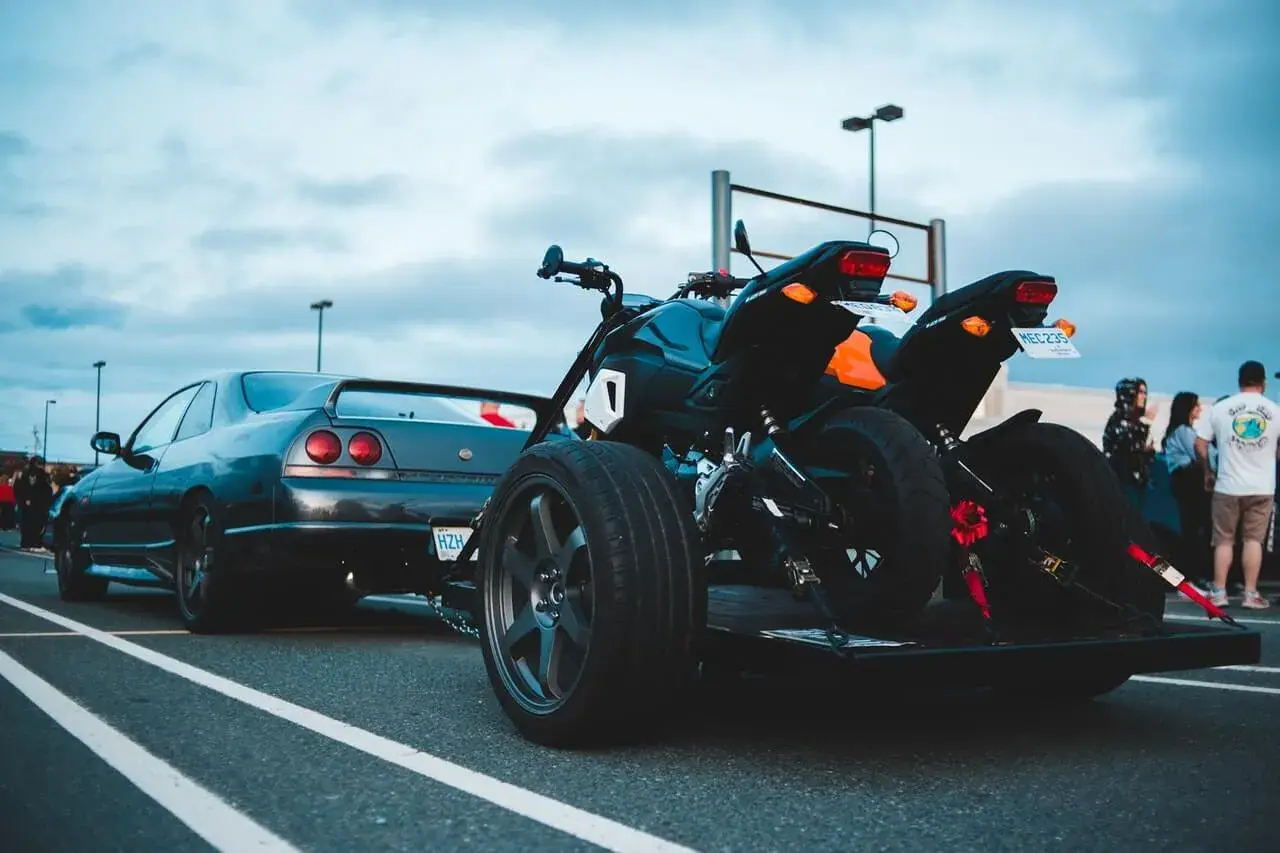 car tow dolly with two motorcycles car tow dolly with two motorcycles