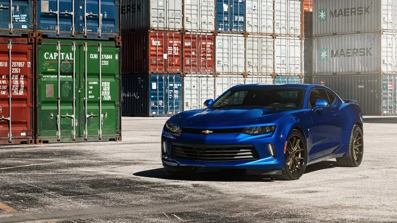 Dark Blue Chevrolet Camaro dark blue chevrolet camaro car