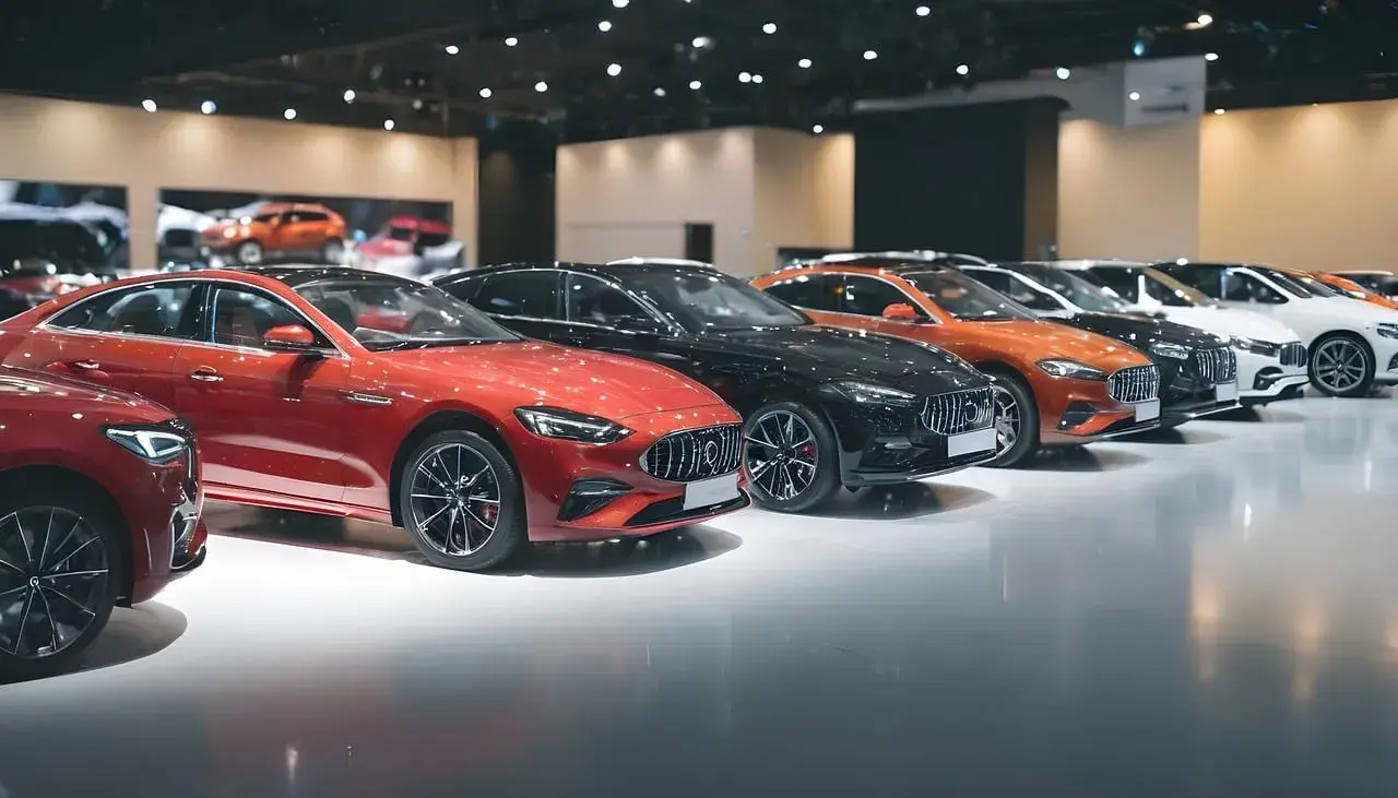 Dealership shows new cars Dealership shows new cars