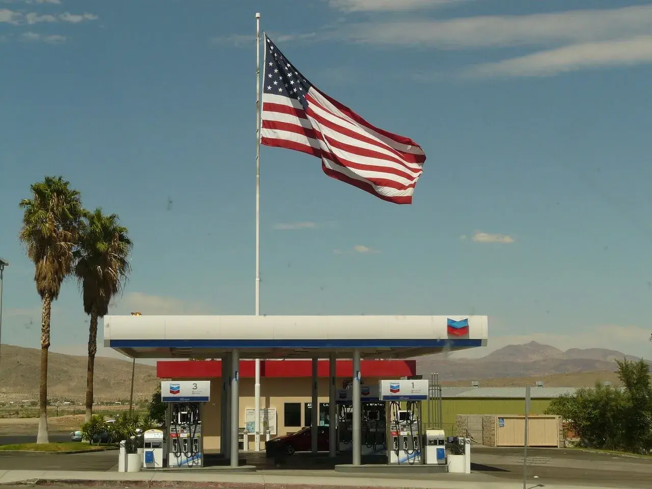 Gas station in the US Gas station in the US