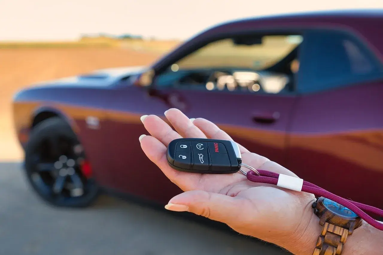 Hand that holds Dodge keys Hand that holds Dodge keys