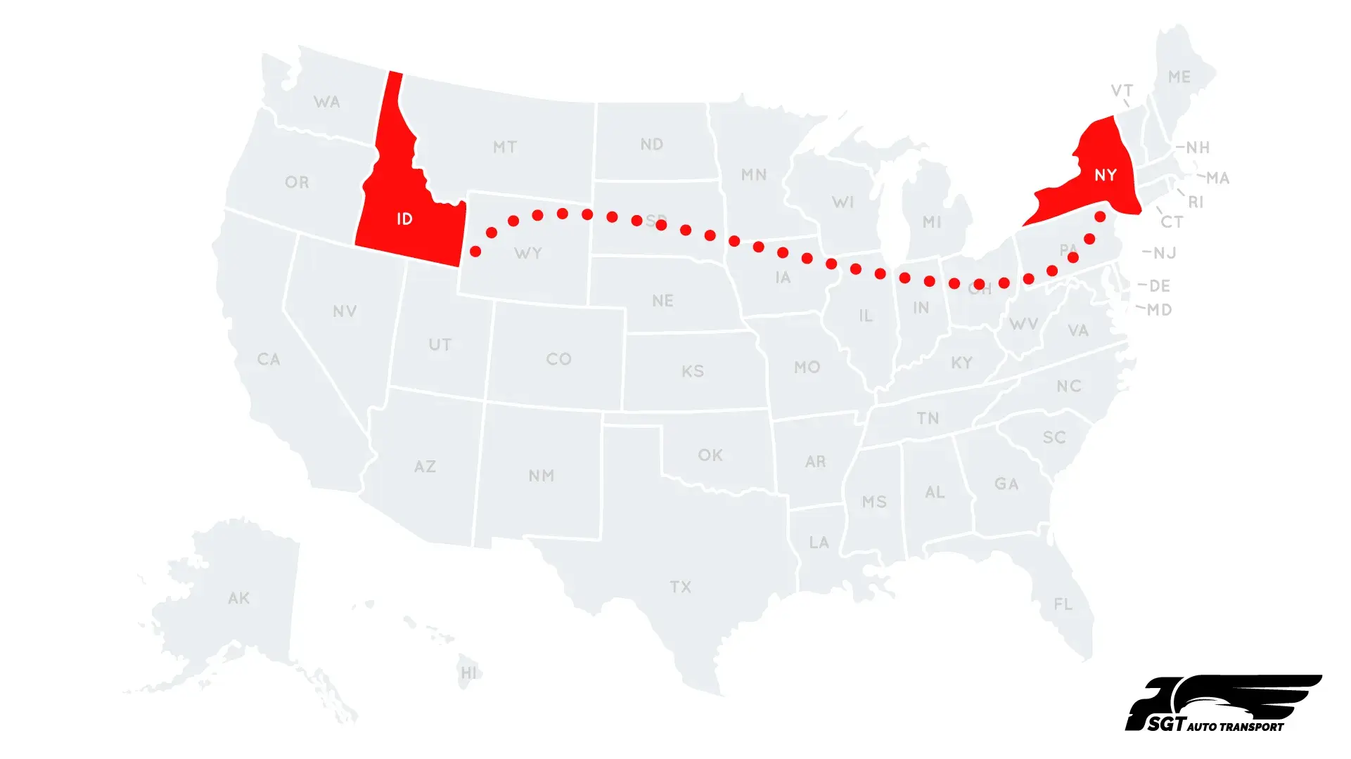 Car Shipping from Idaho to New York 