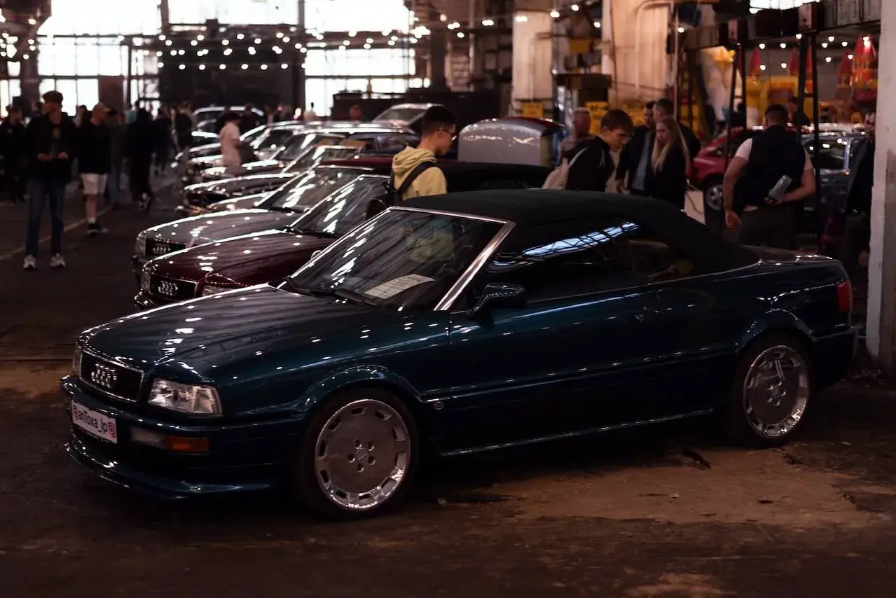 Cars at an auction Cars at an auction