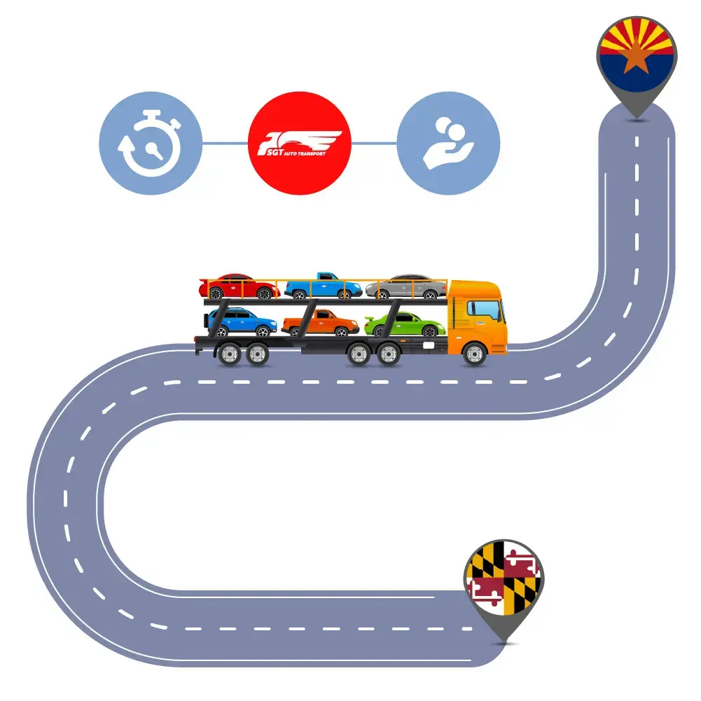 Auto Transport Costs & Delivery Time оn Car Shipping to and from Maryland to Arizona?
