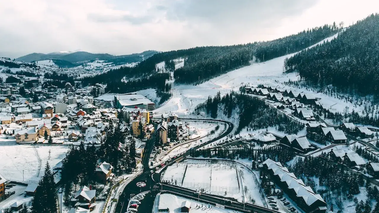 snowy roads during winter