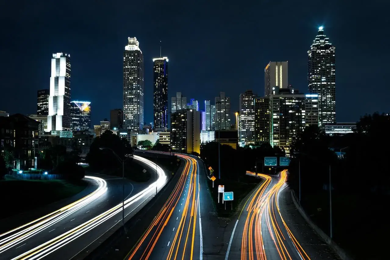 Cars on a highway Cars on a highway